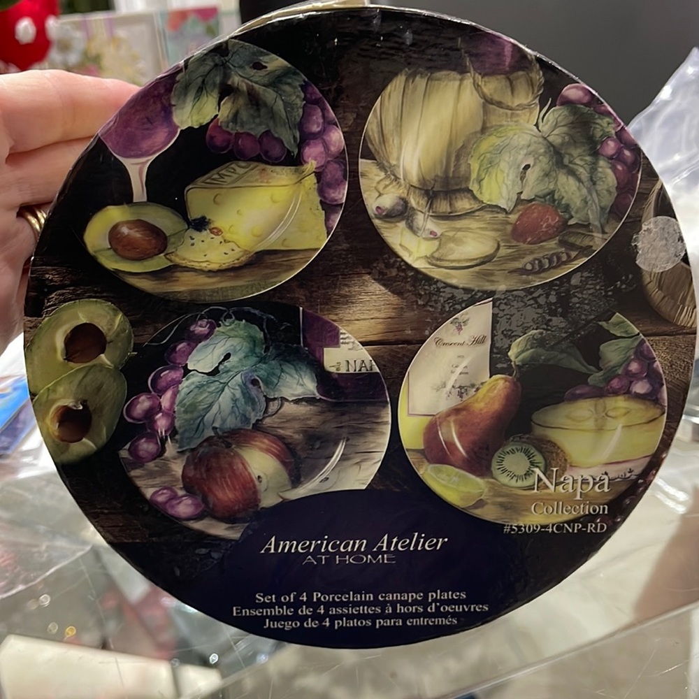 Canapé plates by American atelier